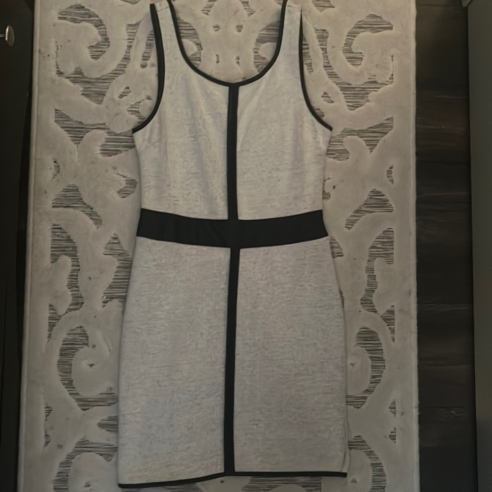Gray Mid Length Dress